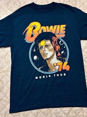 David Bowie Rebel Rebel '74 World Tour T-Shirt Men's M